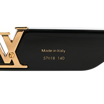 Louis Vuitton Acetate LV Icon Round Sunglasses Z1728W Black 6 of 7