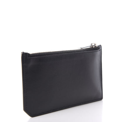 Saint Laurent Calfskin 5 Fragments Zip Card Case Black 2 of 7
