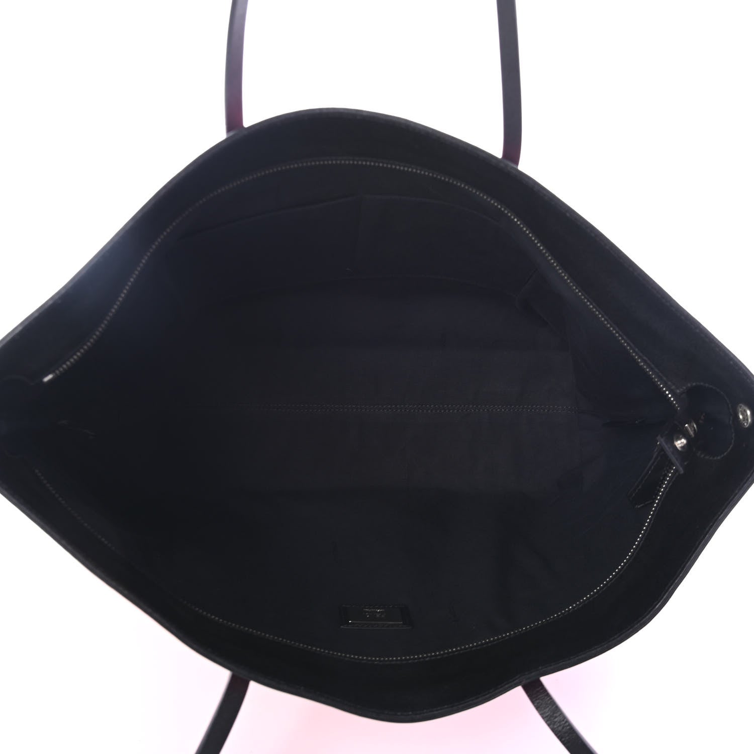 Fendi Vitello Elite Cuoio Monster Buggies Medium Roll Tote Lollypop Black 4 of 4