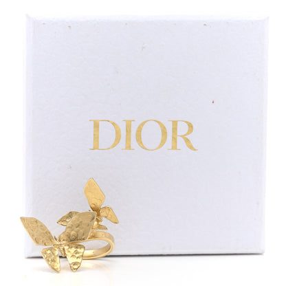 Christian Dior Metal Butterfly Ring L Gold 5 of 5