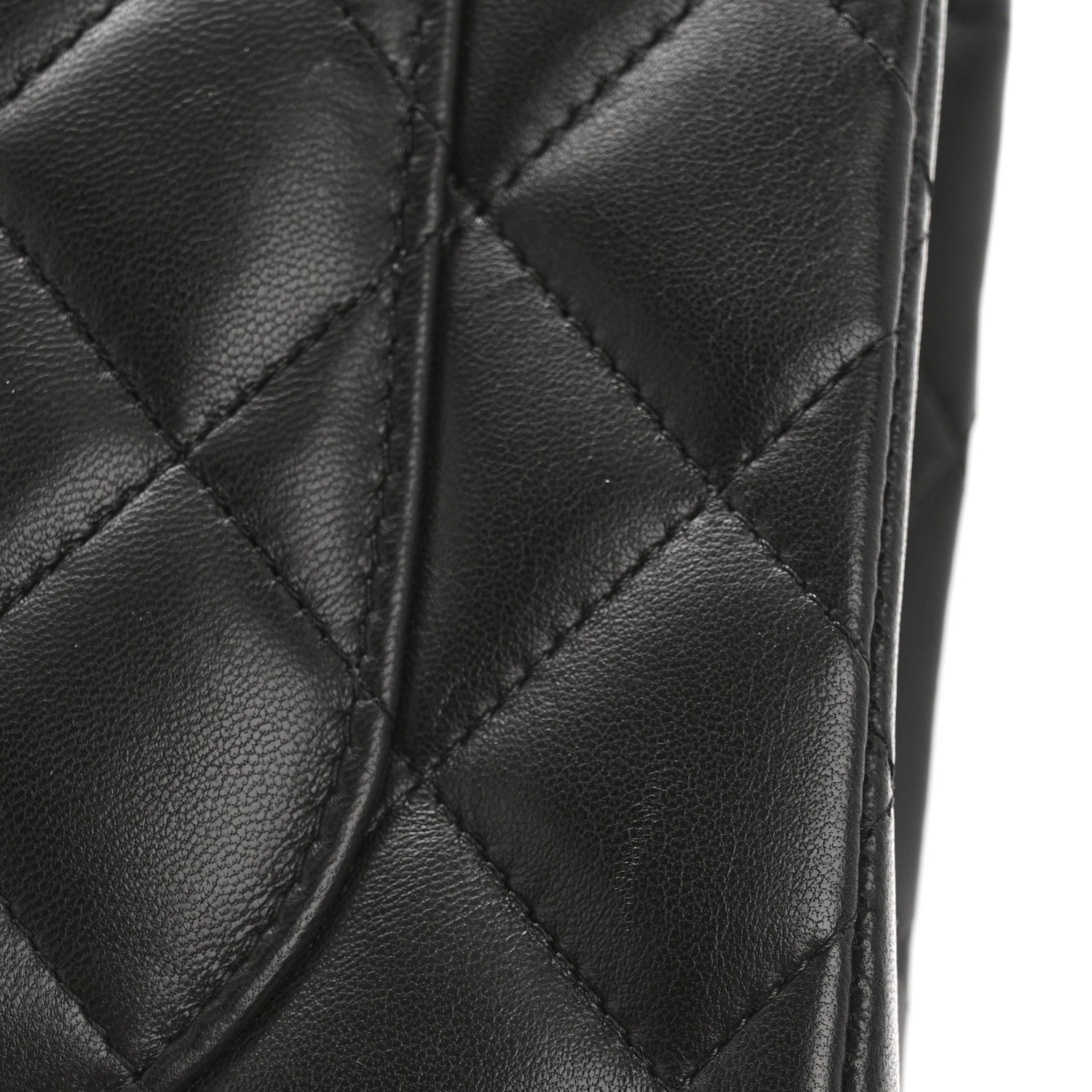Chanel Lambskin Quilted Jumbo Double Flap Black 13 of 13