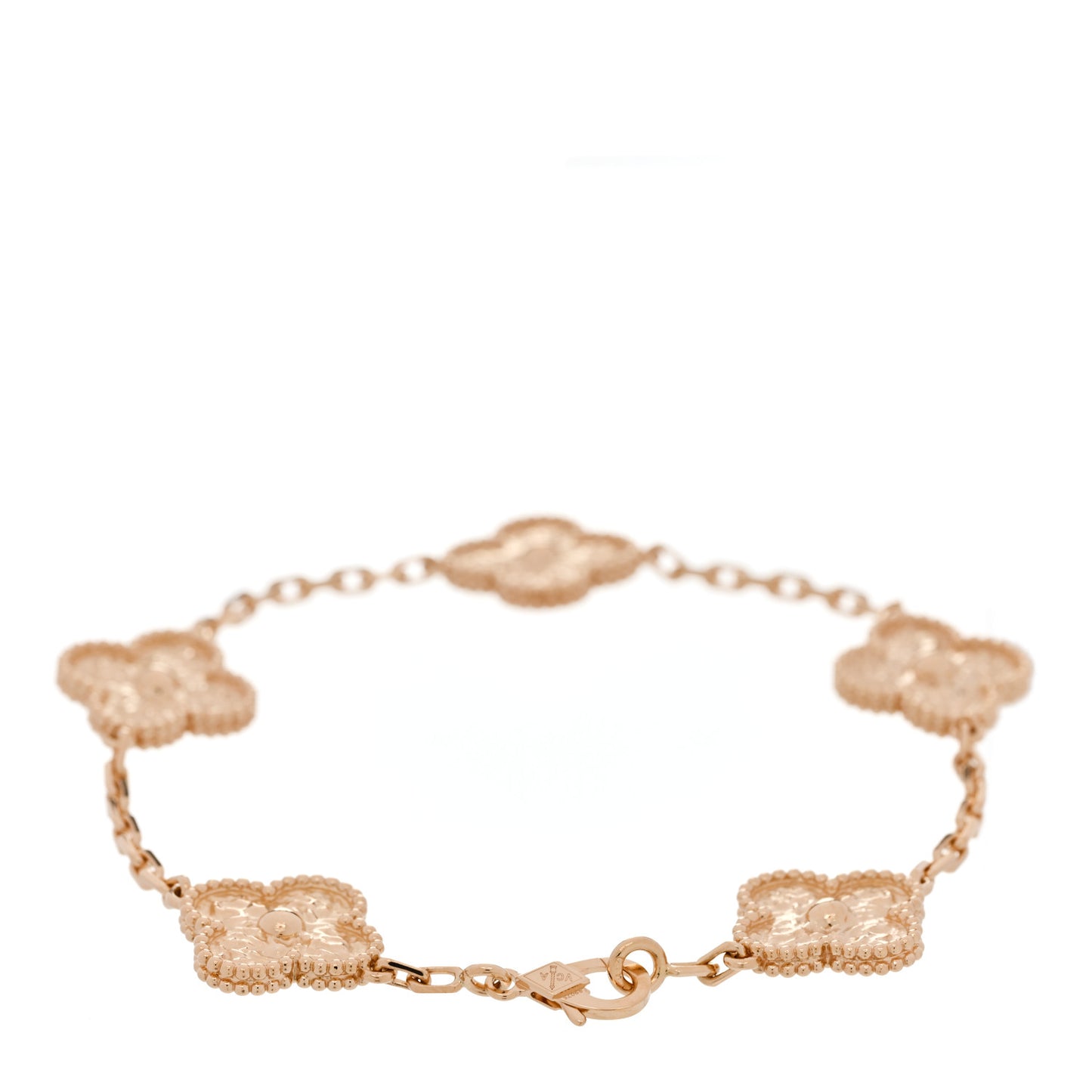 18K Yellow Gold 5 Motifs Vintage Alhambra Bracelet