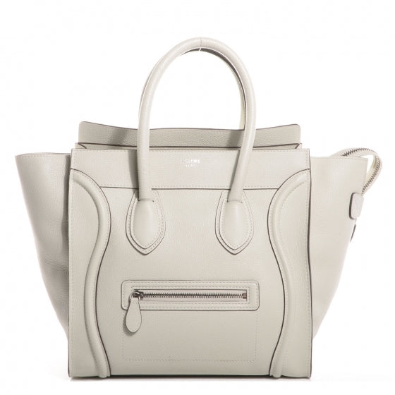 Drummed Calfskin Mini Luggage Bag Lune