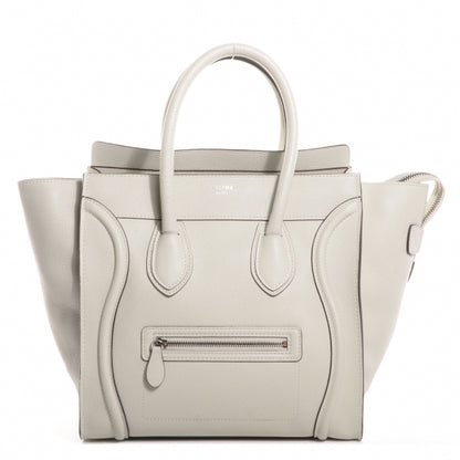 Celine Drummed Calfskin Mini Luggage Bag Lune 1 of 10