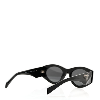 Prada Acetate Oval Symbole Sunglasses SPR 20Z Black 4 of 8