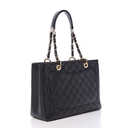 Chanel Caviar Quilted Grand Shopping Tote GST Black 2 of 12