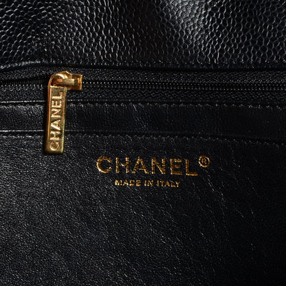 Chanel Caviar Jumbo Single Flap Black 10 of 10