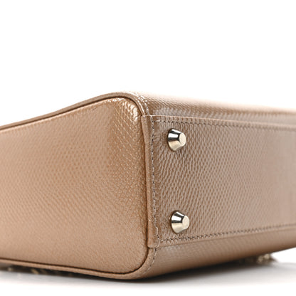 Christian Dior Metallic Lizard Mini Lady Dior Beige 8 of 9