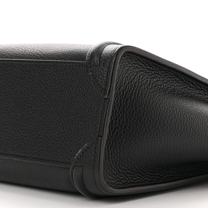 Celine Drummed Calfskin Nano Luggage Black 11 of 11