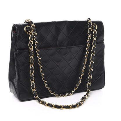Chanel Lambskin Quilted Medium Single Flap Black 3 of 10