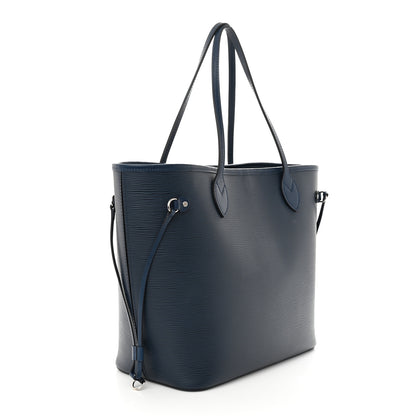 Louis Vuitton Epi Neverfull MM Indigo 3 of 10