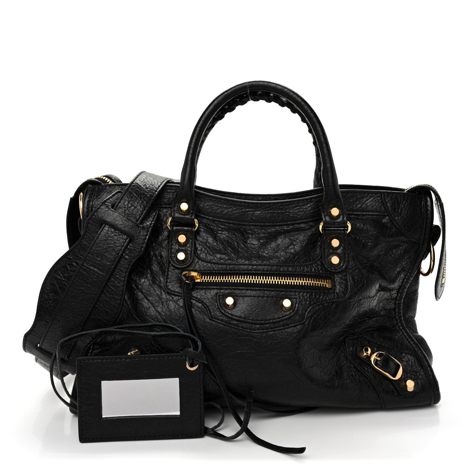 Balenciaga Agneau Classic Gold Hardware S City Black 3 of 10