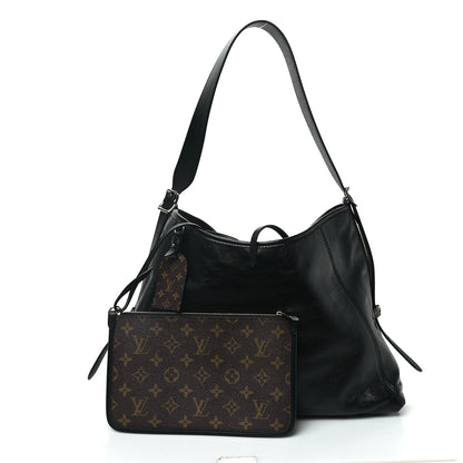 Louis Vuitton Lambskin CarryAll Vibe MM Black 4 of 10