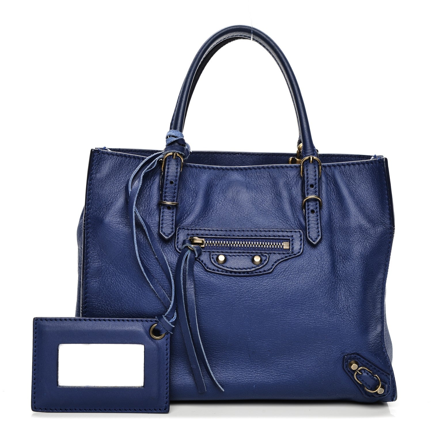 Balenciaga Calfskin Papier Mini A4 Tote Bleuette 1 of 8