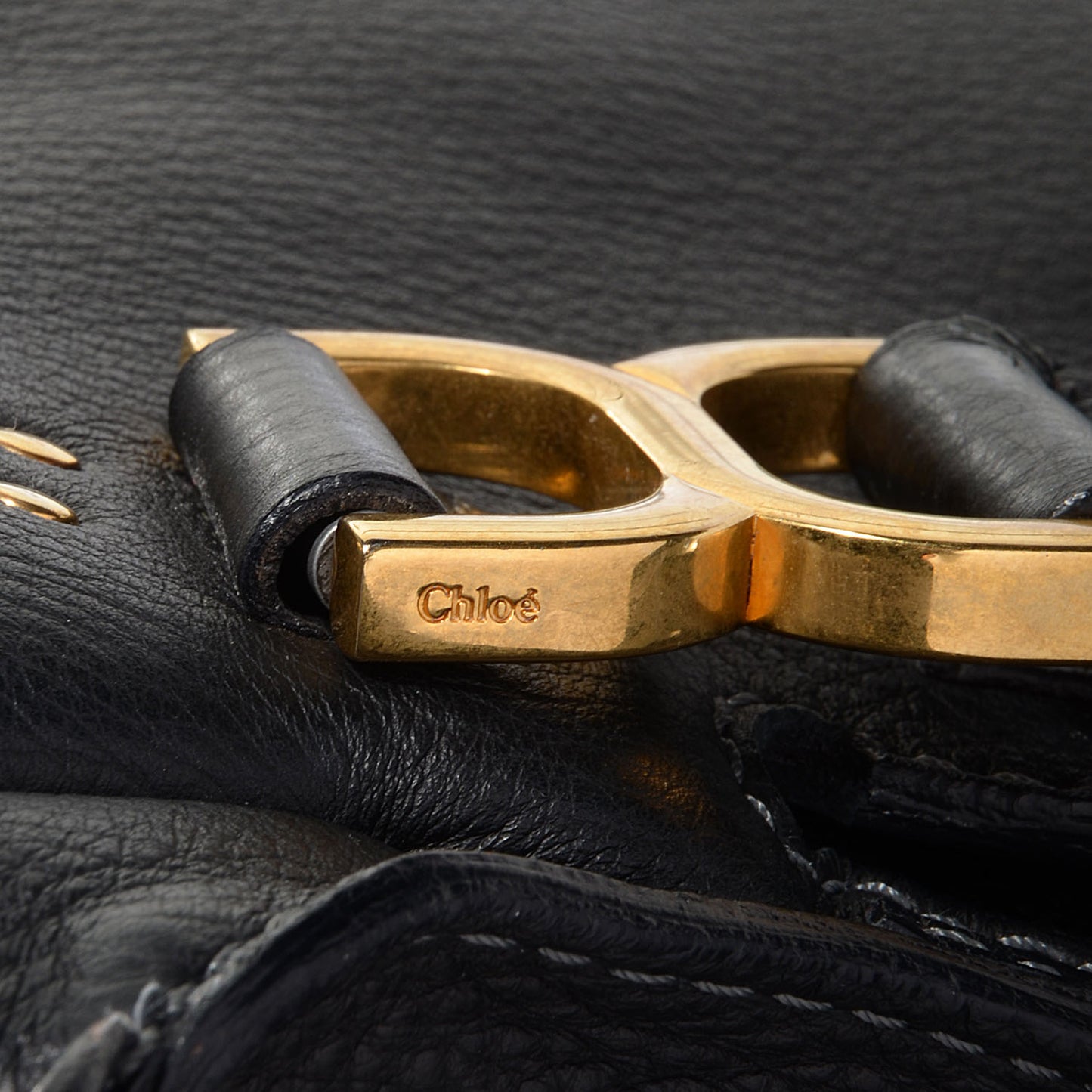 Calfskin Medium Marcie Satchel Black