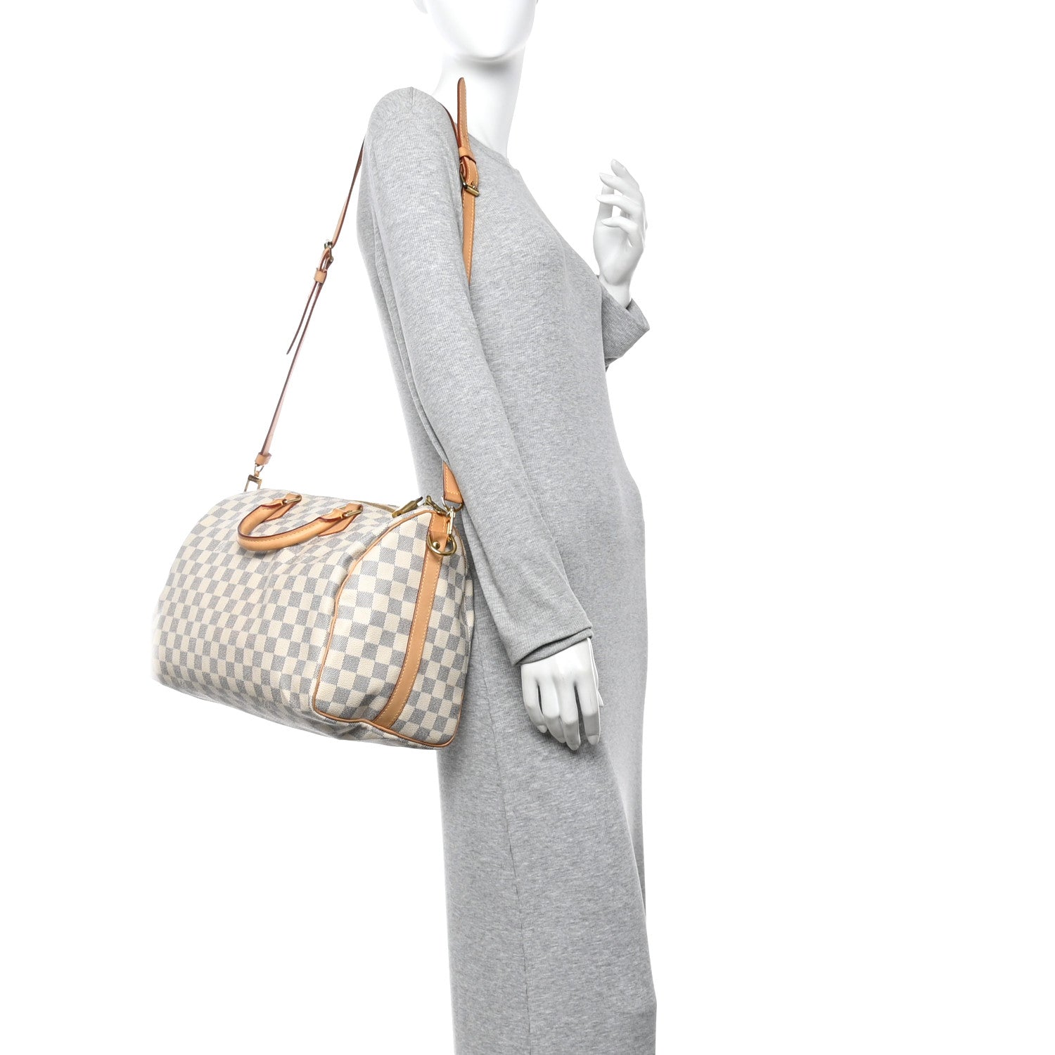 Louis Vuitton Damier Azur Speedy Bandouliere 35 2 of 12
