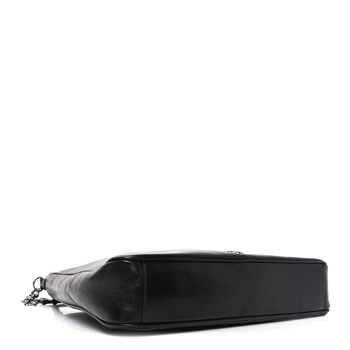 Lambskin Large JC Soft Hobo Bag Black
