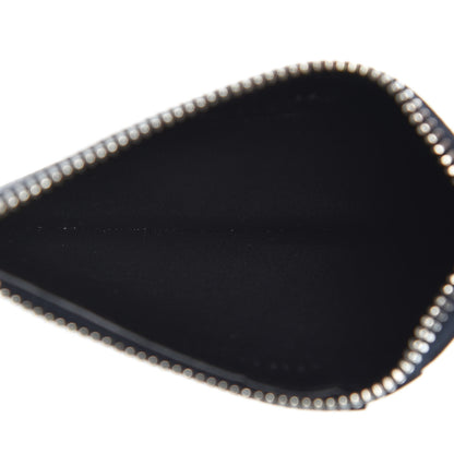 Saint Laurent Grained Calfskin 5 Fragments Zip Pouch Card Holder Deep Marine 7 of 8