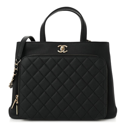 Chanel Caviar Quilted Large Business Affinity Shopping Bag Black 1 of 10
