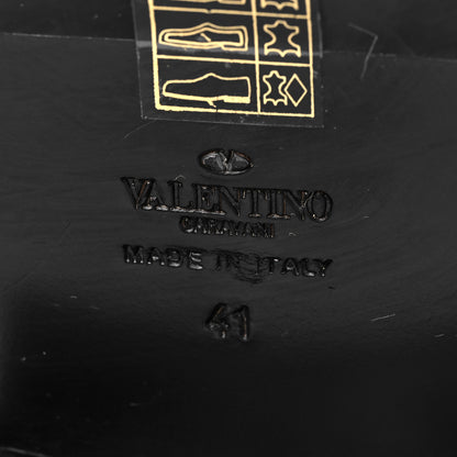 Valentino Garavani Calfskin Rockstud 30mm Biker Boots 41 Black 6 of 8