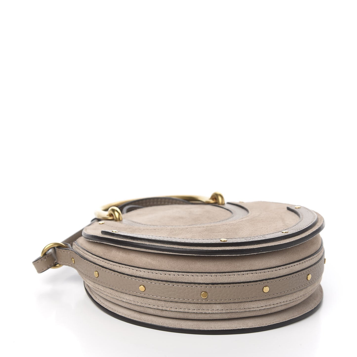 Calfskin Suede Small Pixie Bag Motty Grey
