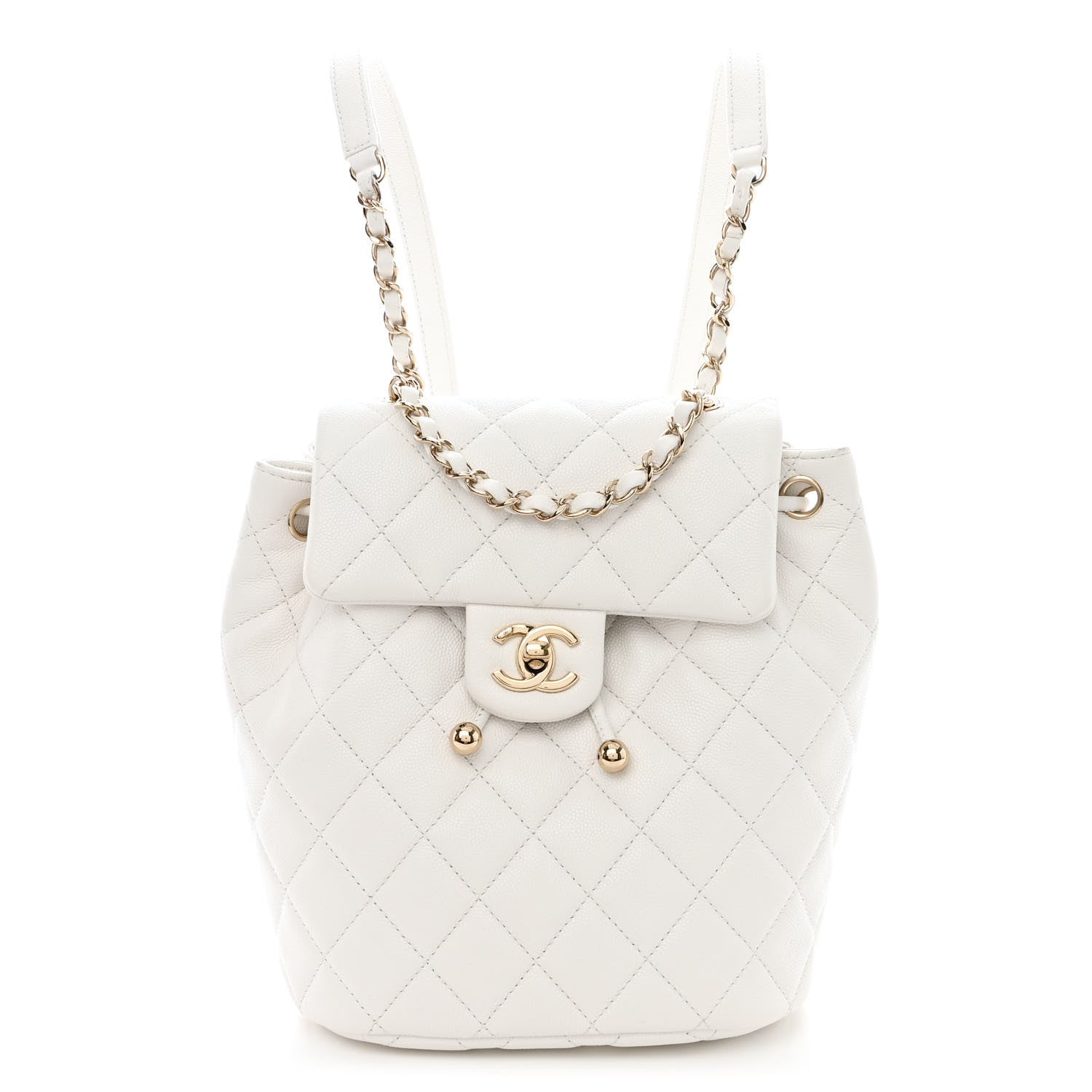 Chanel Caviar Quilted Urban Spirit Backpack White 1 of 11