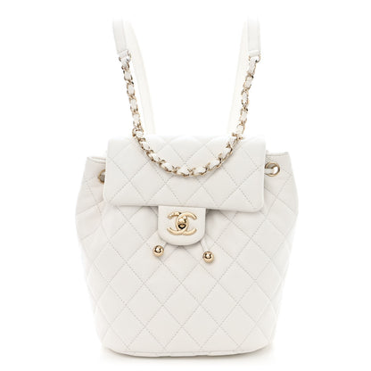 Chanel Caviar Quilted Urban Spirit Backpack White 1 of 11