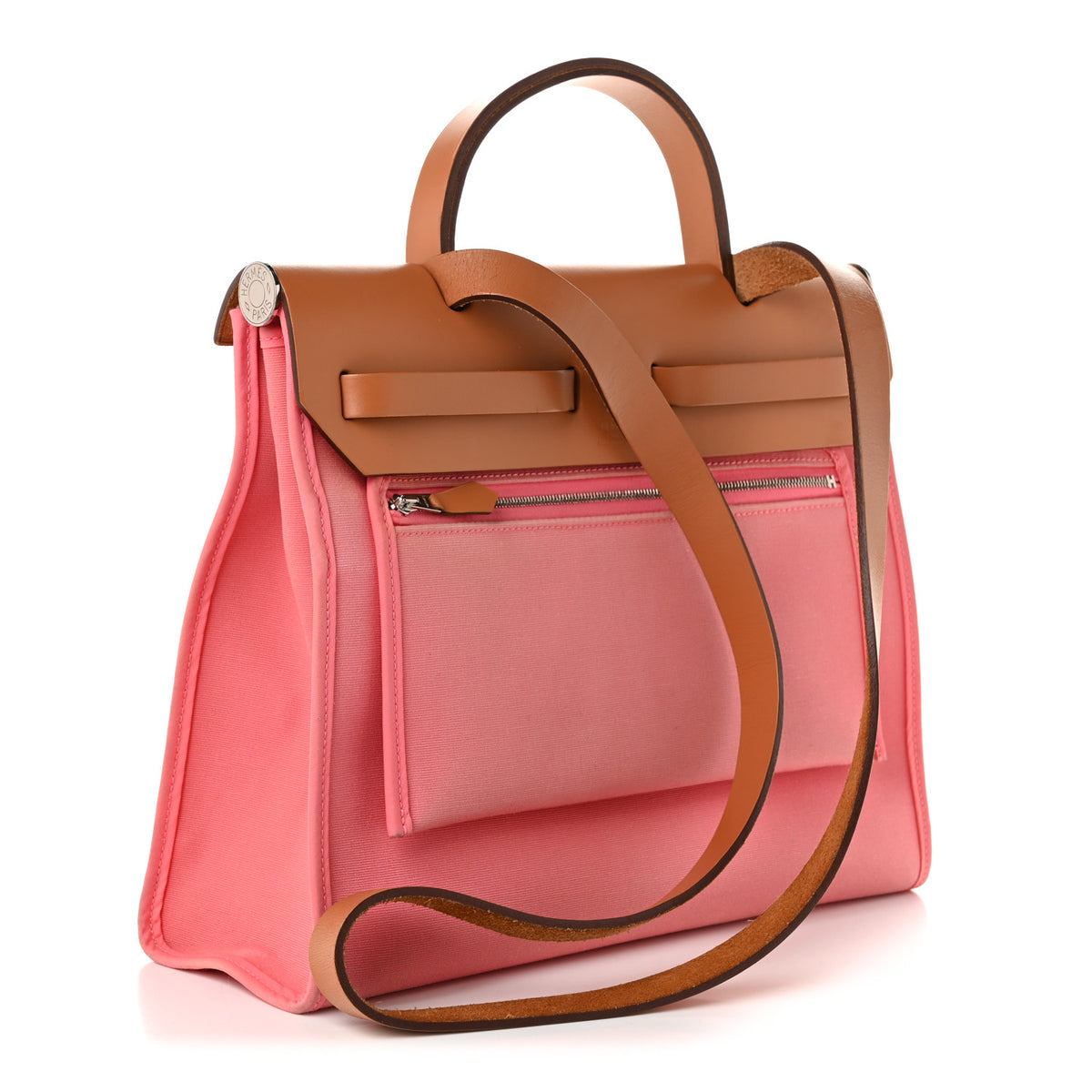 Vache Hunter Toile Herbag Zip 31 PM Rose Azalee Natural