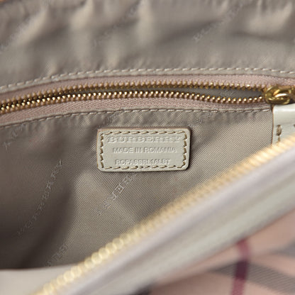 Burberry Haymarket Check Mini Orchard Crossbody Beige 6 of 9