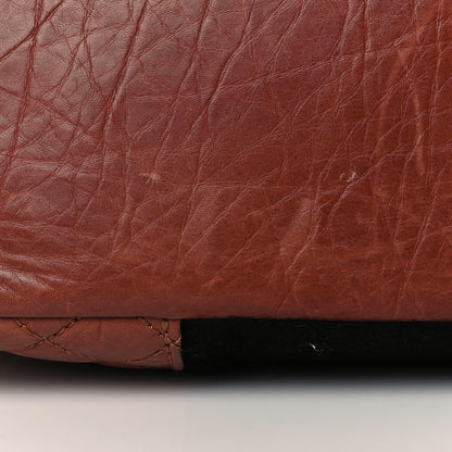 Chanel Aged Calfskin Pony Hair Quilted Miss Pony Drawstring Tote Brown 12 of 12