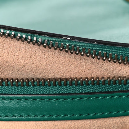 Gucci Calfskin Matelasse Small GG Marmont Shoulder Bag Emerald Green 8 of 10