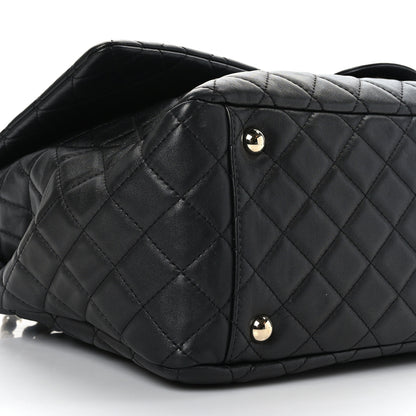 Chanel Calfskin Quilted XXL Travel Flap Bag Black 8 of 9