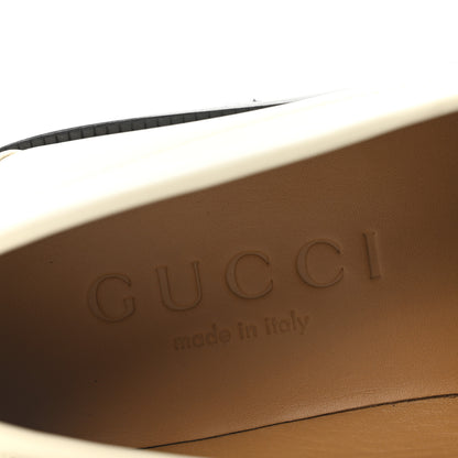 Gucci Millennial Ribot Womens Interlocking G Moccasin Loafers 37 New Ivoire 8 of 10
