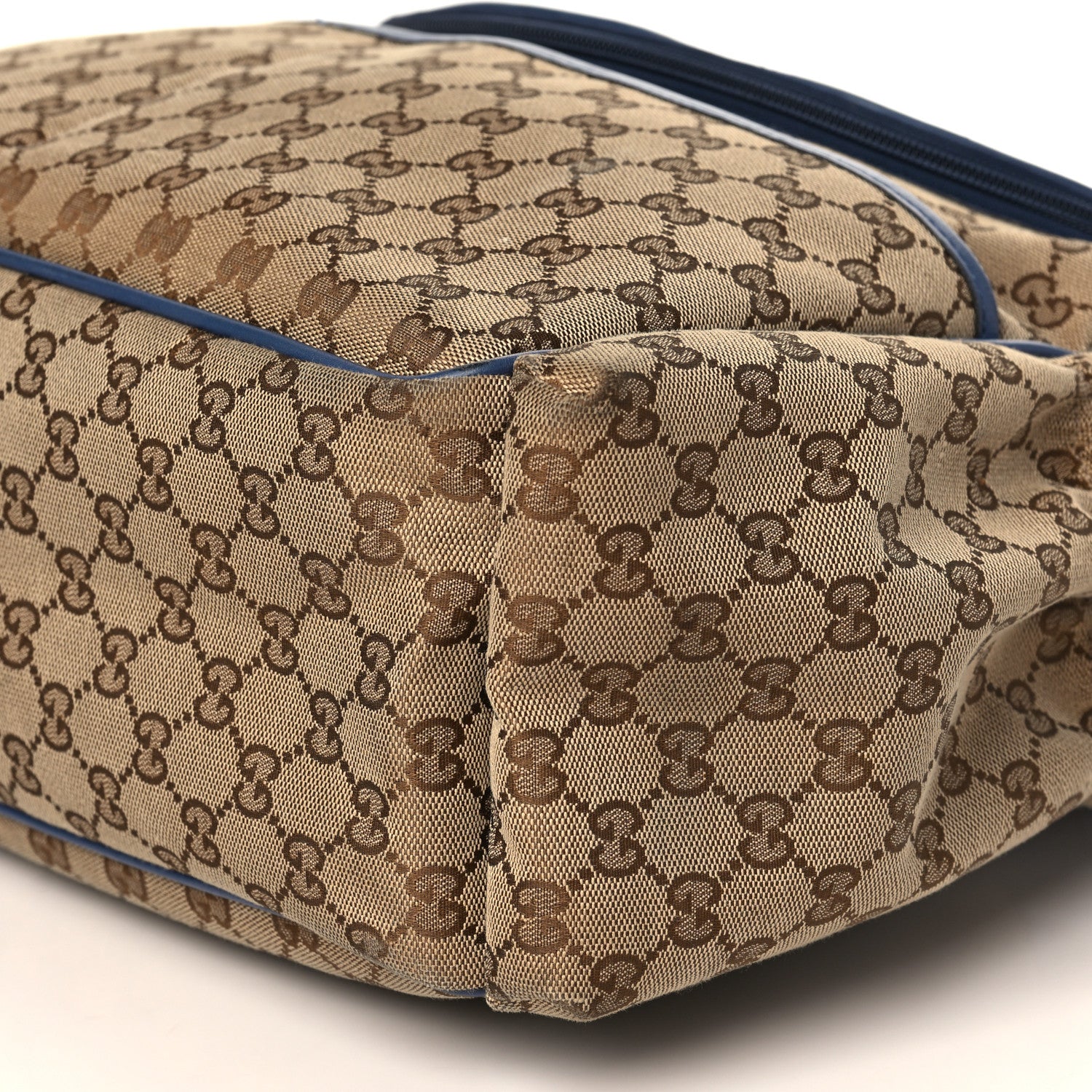 Gucci Monogram Margaux Calfskin Large Diaper Bag Beige Ebony Washed Ink 10 of 10