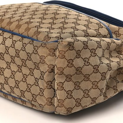 Gucci Monogram Margaux Calfskin Large Diaper Bag Beige Ebony Washed Ink 10 of 10