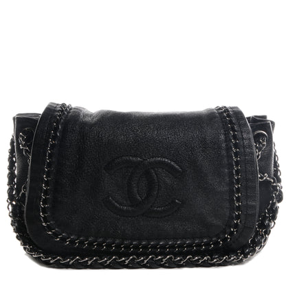 Chanel Calfskin Luxe Ligne Flap Bag Black 1 of 8