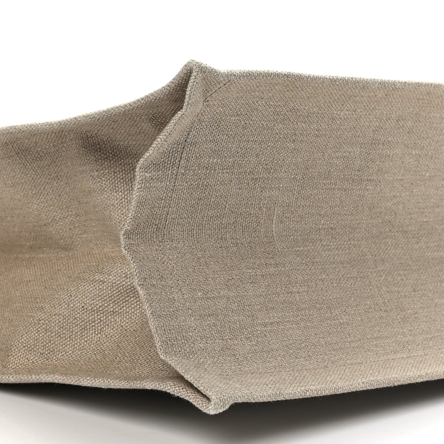 Linen Calfskin Rive Gauche Tote Optic White
