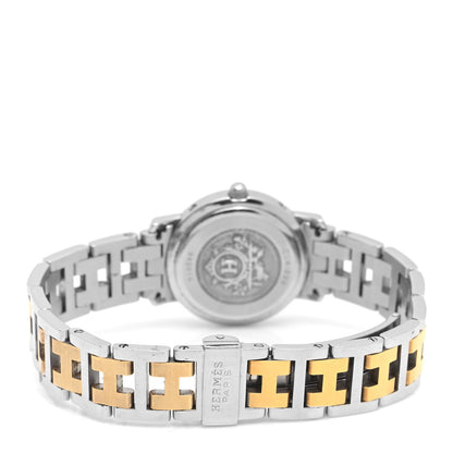 Hermes Stainless Steel 24mm Clipper Quartz Watch Gold 3 of 5