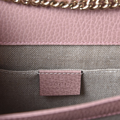 Gucci Dollar Calfskin Small Interlocking G Shoulder Bag Soft Pink 7 of 9