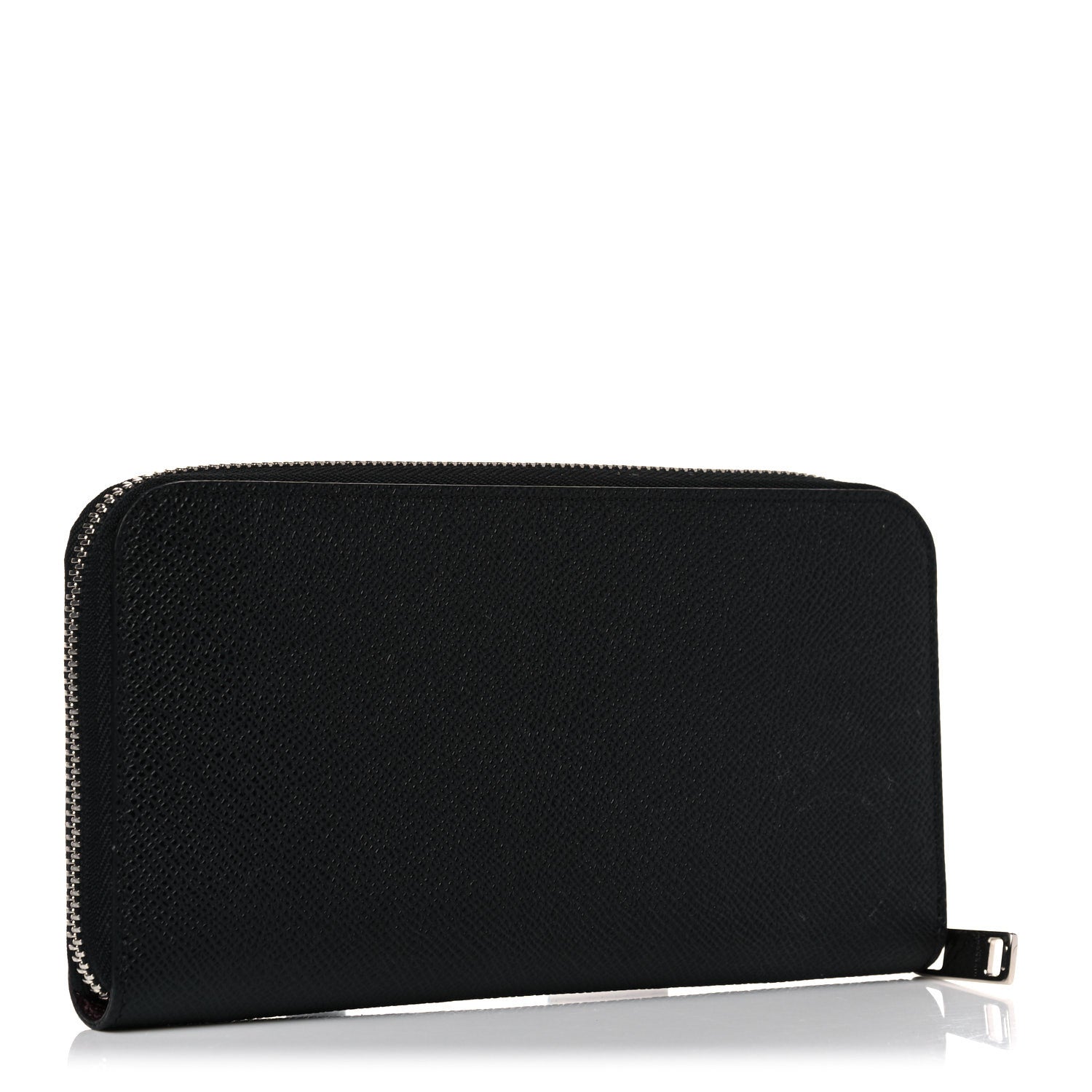 Givenchy Grained Calfskin Zip Around Wallet Black 3 of 12