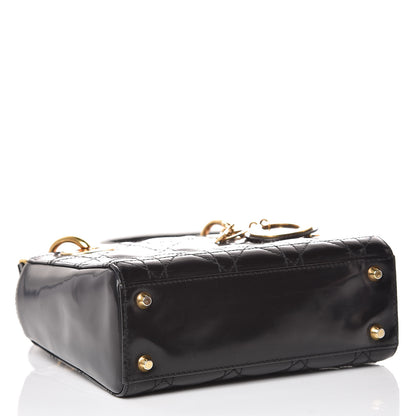 Christian Dior Patent Cannage Mini Lady Dior Black 4 of 12