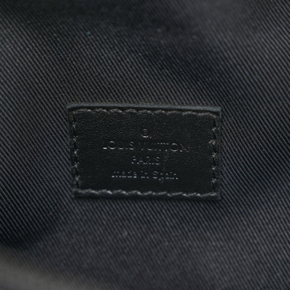 Louis Vuitton Calfskin Monogram Shadow Discovery Bumbag Black 6 of 9