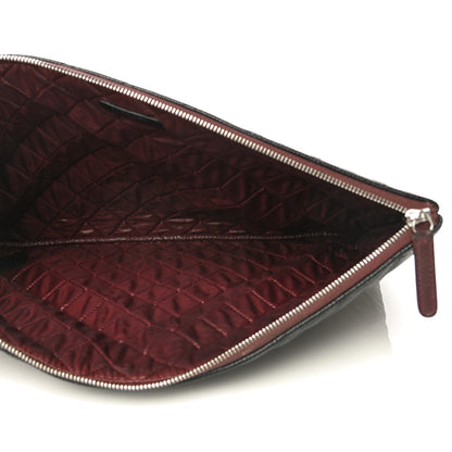 Chanel Caviar Quilted Large Cosmetic Case Black 5 of 10