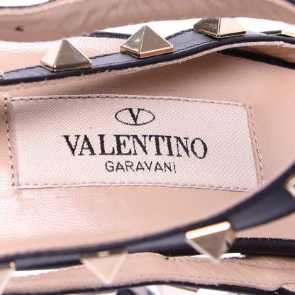 Valentino Garavani Calf Hair Leopard Print Rockstud Ankle Strap 100mm Pumps 37 Testa di Moro 8 of 10