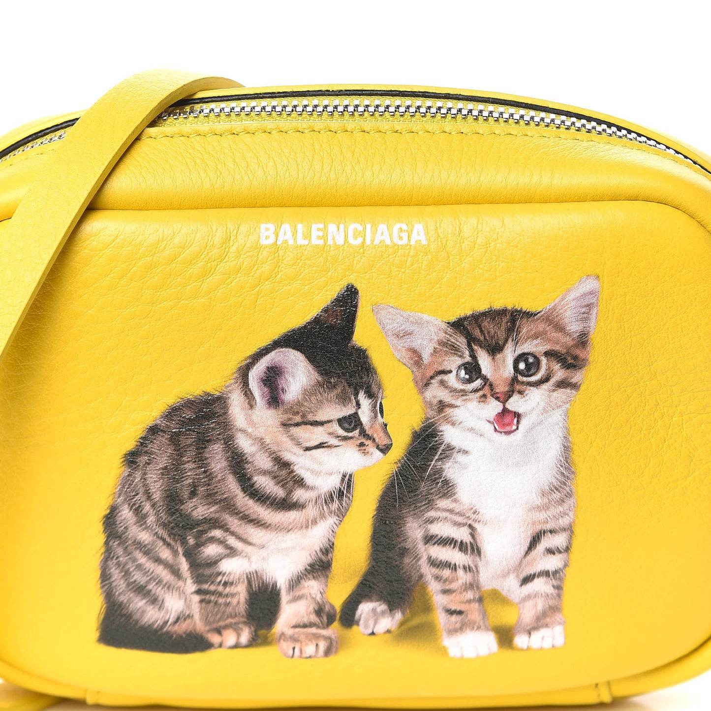 Calfskin XS Everyday Kittens Camera Bag Jaune