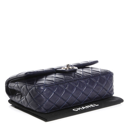 Chanel Lambskin Medium Double Flap Navy 4 of 9