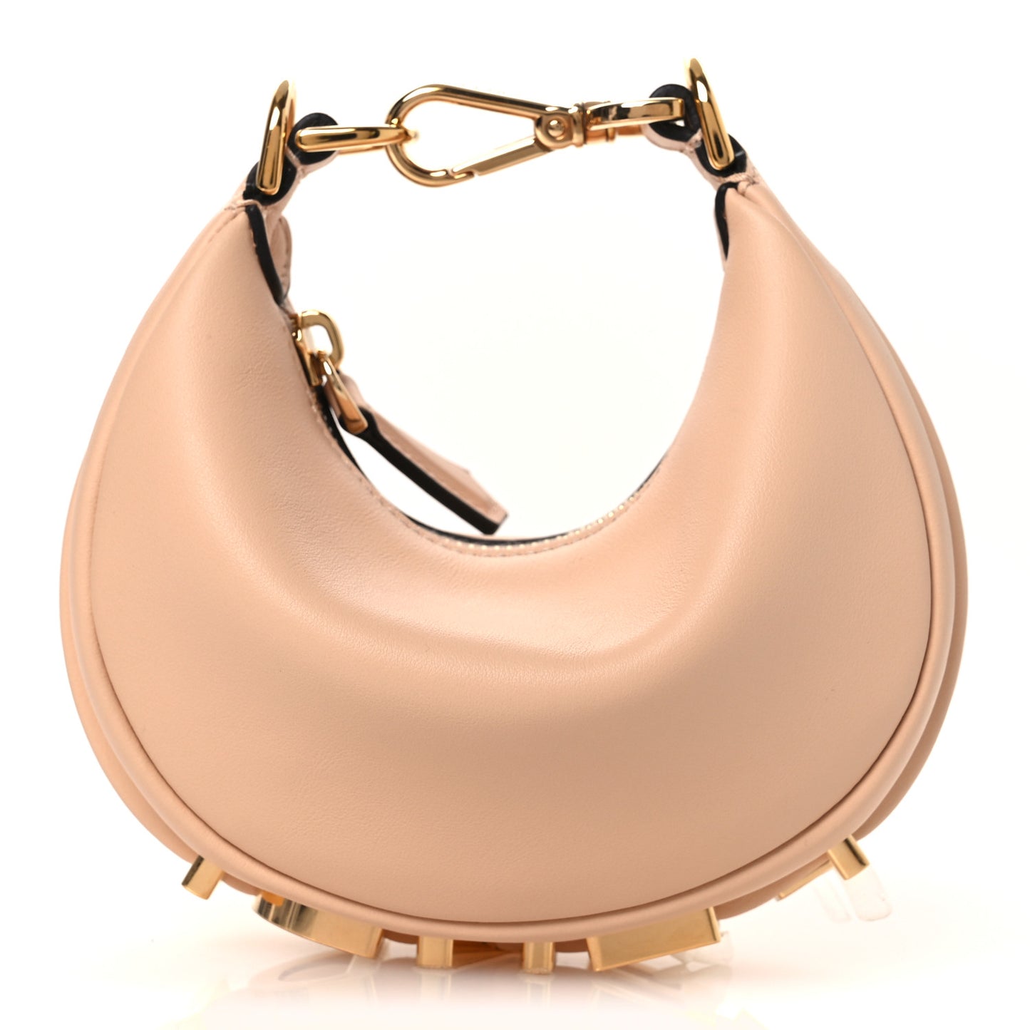 Vitello Grace Matte Nano Fendigraphy Hobo Charm Light Rose