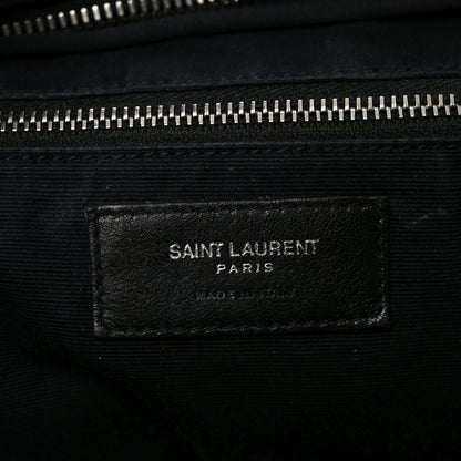 Saint Laurent Lambskin Mixed Matelasse Joan Bowling Bag Black 6 of 11