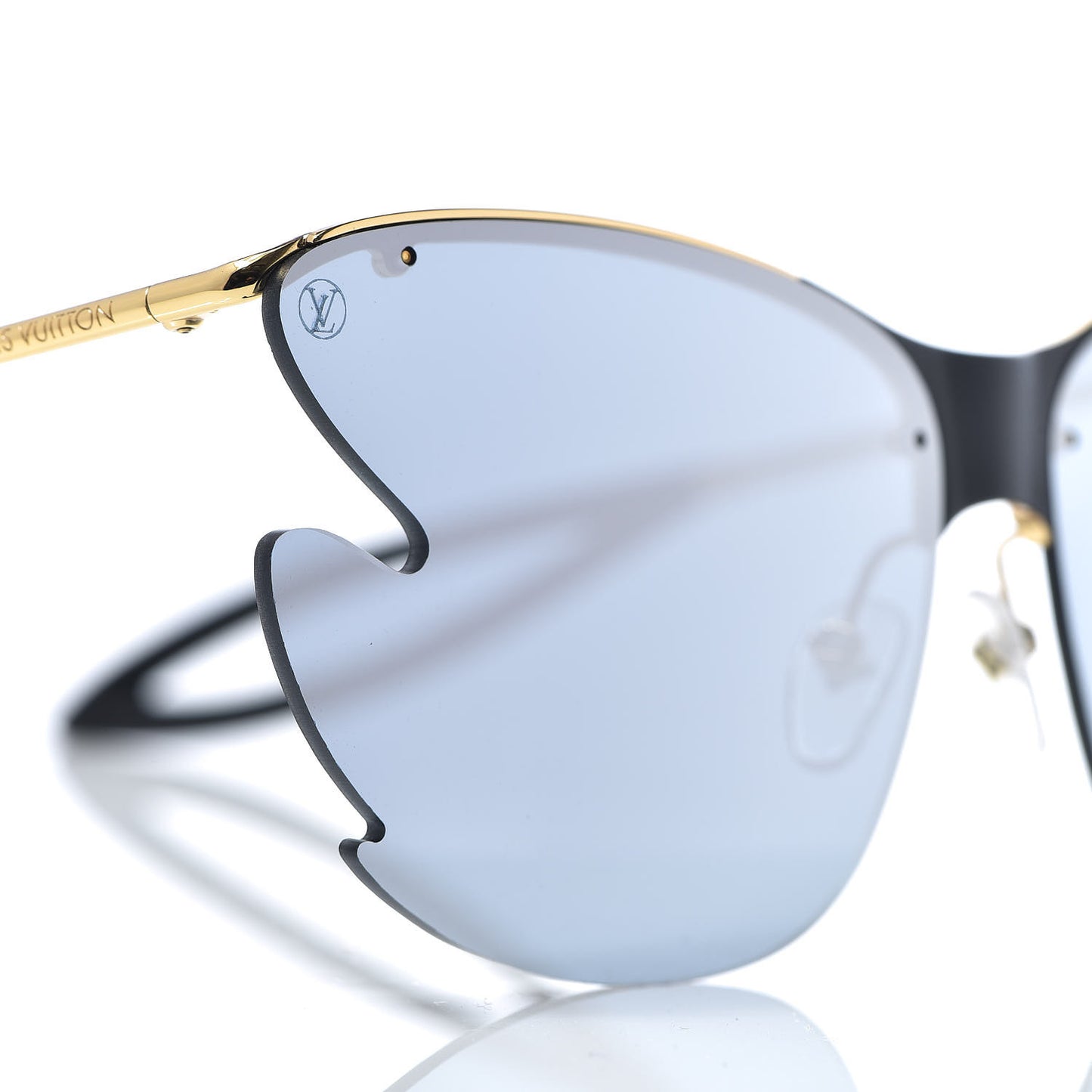 Bohemian Vuittony Square Sunglasses Z1235W Silver Mirror