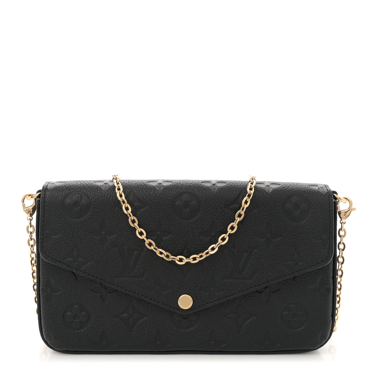 Louis Vuitton Empreinte Pochette Felicie Chain Wallet Black 1 of 11